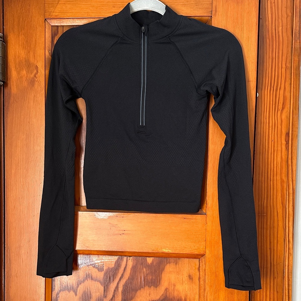 Lululemon Long Sleeve Cropped Athletic Top